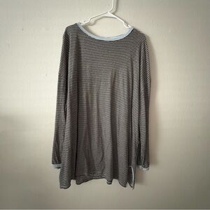 We The Free Monochrome Striped Top